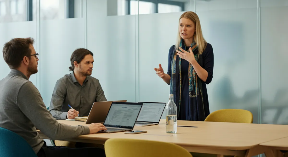 Réunion sur la performance branding digital